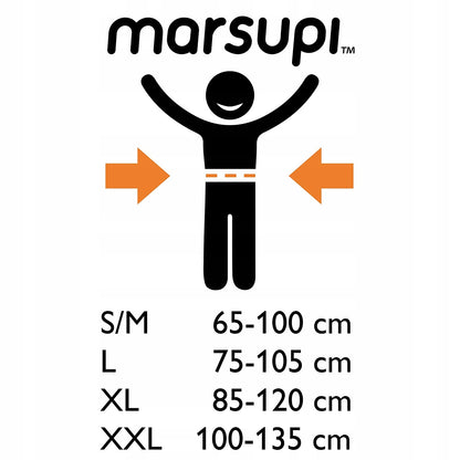 MARSUPI 2.0 nosidełko ergonomiczne S/M 3,5 - 15 kg, rozmiar S/M 65-100 cm