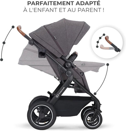 KINDERKRAFT B-TOUR 3v1 večnamenski voziček do 22kg + avtosedež MINK PRO