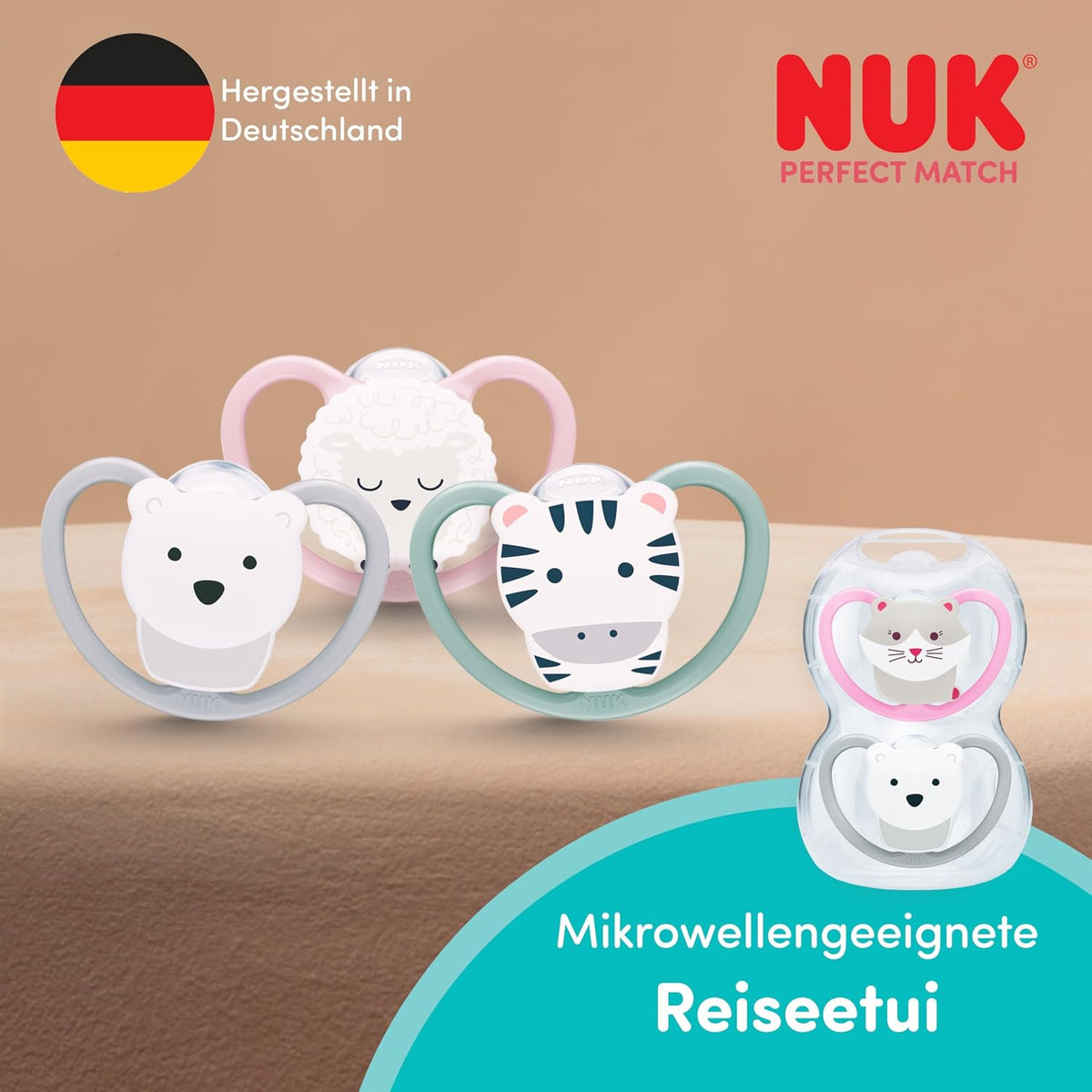 NUK Perfect Match Air Night napp 0-6m x2