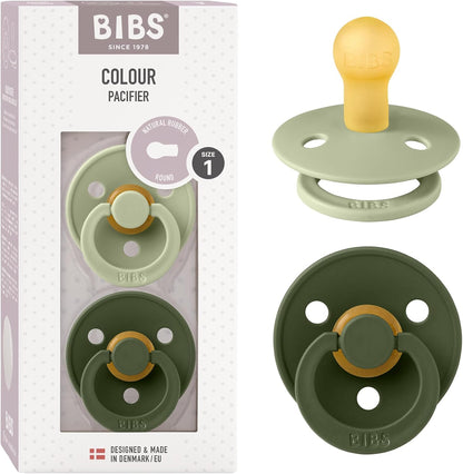 BIBS Colour smoczki lateksowe zielone x2 0-6m