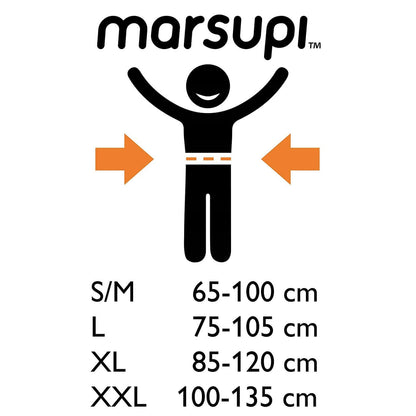 MARSUPI 2.0 nosidełko ergonomiczne XL 3,5 - 15 kg z regulacją rozmiaru dla wygodnego noszenia dziecka