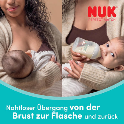 NUK Perfect Match anti-colic bottles 150 ml x4 3m+