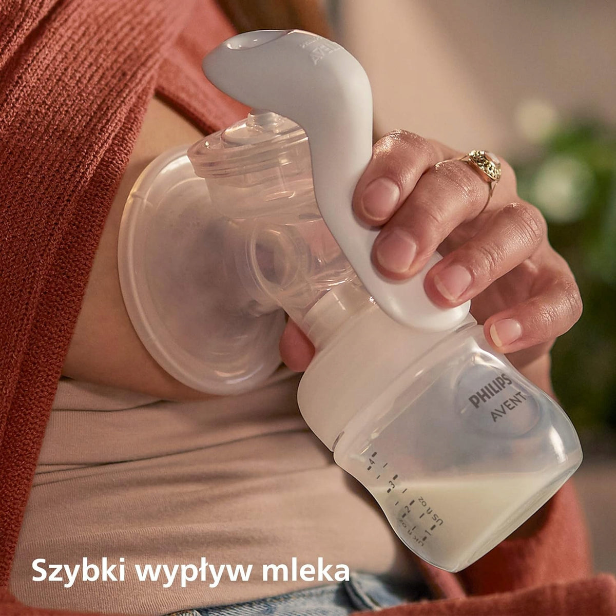 PHILIPS AVENT Natural SCF430/60 laktator ręczny +akcesoria, szybki wypływ mleka, wygodny i przenośny