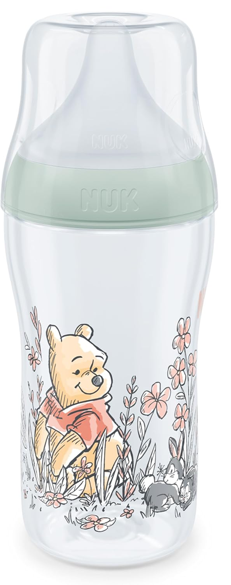 NUK Perfect Match Flasche 260 ml 3 M+ Sauger M mittlerer Durchfluss WINNIE PUUH