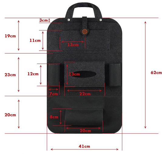 ALECATcar organiser, protectorcolour blackwidth 41 cm, length 62 cmmaterials Oxford 600D fabric, feltfree of