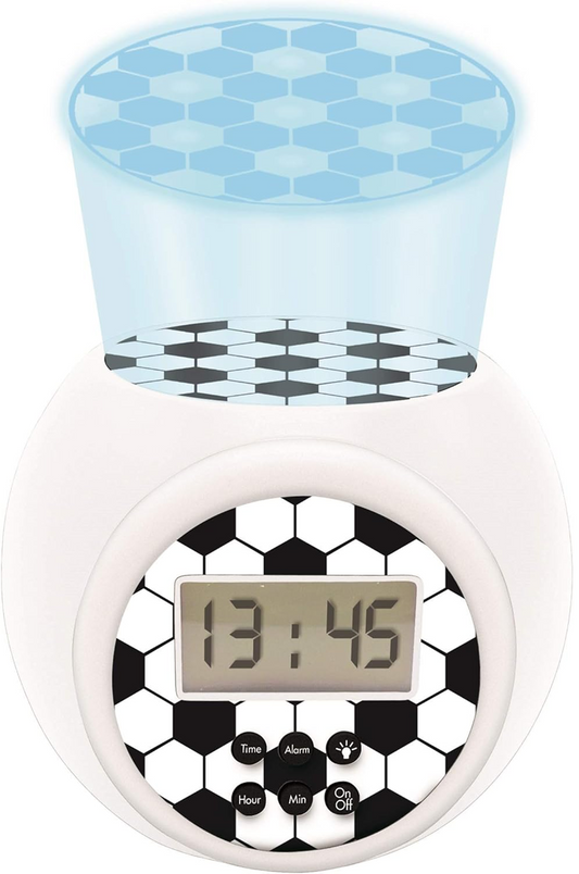LEXIBOOK Footballprojector and alarm clockcolour whitewidth 12 cm, height 8.5 cm, depth 10.5 cmbatteries 3 x