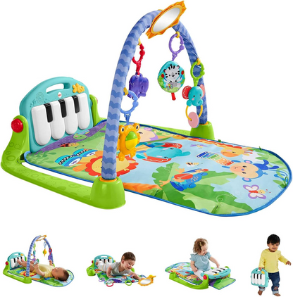FISHER-PRICE aktivitetsmåtte 3-i-1 KICK&PLAY Piano Gym