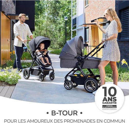 KINDERKRAFT B-TOUR 3v1 multifunkčný kočík do 22kg + autosedačka MINK PRO