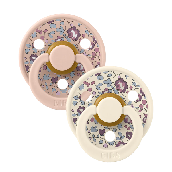 BIBS Eloise Blush Mix – para smoczków z kwiatowym wzorem