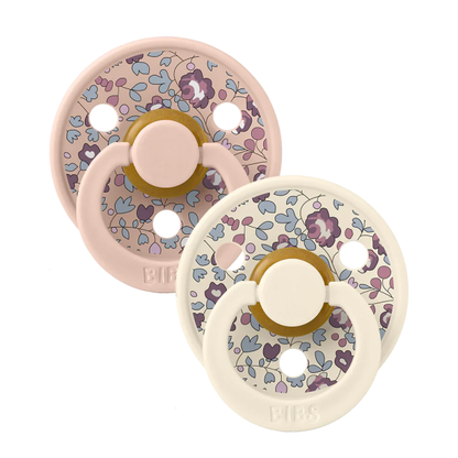 BIBS Eloise Blush Mix – para smoczków z kwiatowym wzorem