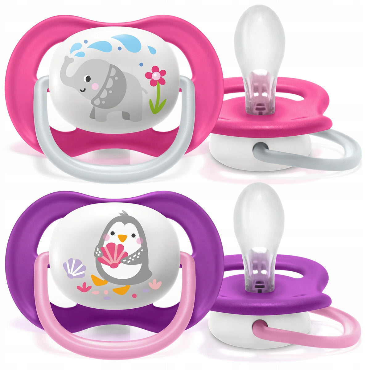 PHILIPS AVENT Ultra Air Animals succhietti x 2 6-18 mesi