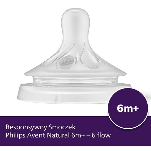 Philips Avent Natural Response tetină pentru biberon debit 6