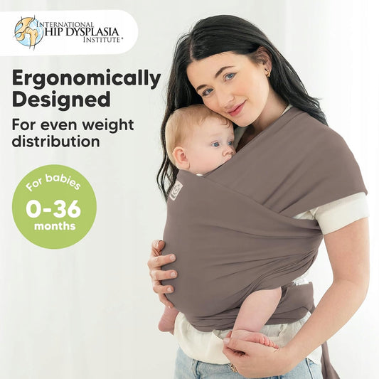 KEABABIES chusta elastyczna do noszenia 520 x 55 dla niemowląt 0-36 miesięcy, ergonomiczne wsparcie i równy rozkład وزن