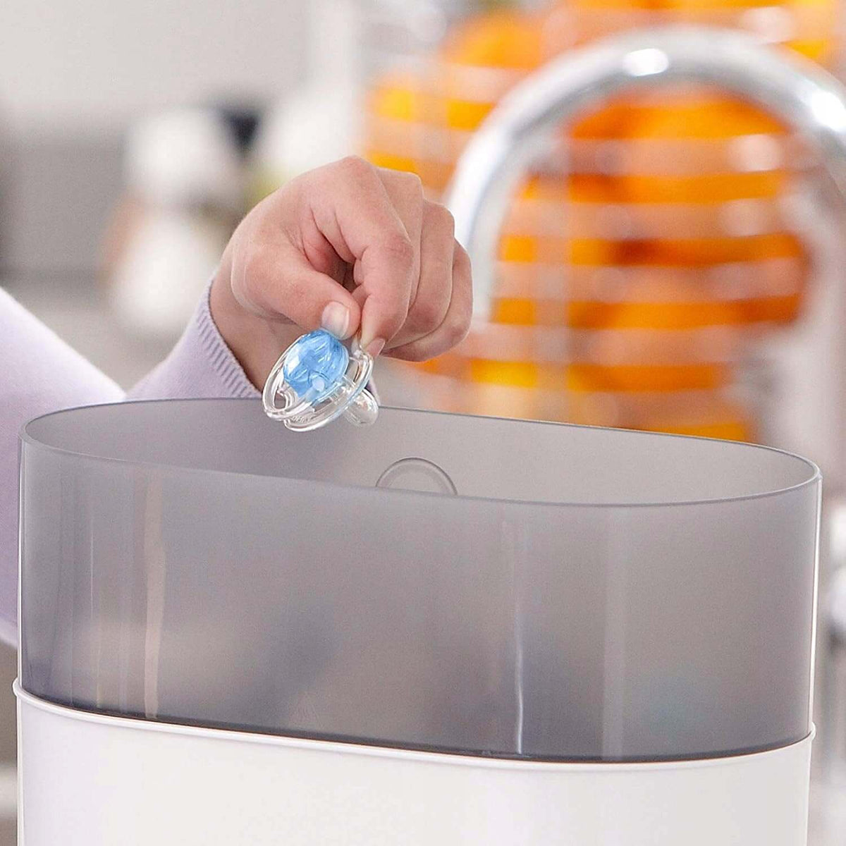 PHILIPS AVENT elektryczny sterylizator 293/00 U, biało-szary, do butelek i smoczków, 40-minutowy cykl sterylizacji