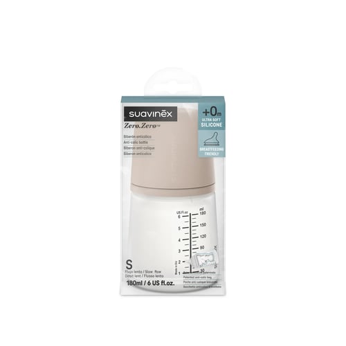 Suavinex Zero Zero butelka 180 ml S wolny przepływ