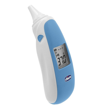 CHICCO Comfort Quick berøringsfrit øretermometer + 20 hætter og etui