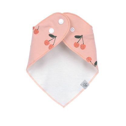 Lässig Happy Fruits Cherry bavaglino bandana con bottoni a pressione
