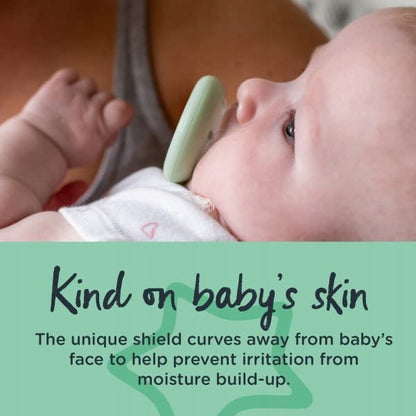 TOMMEE TIPPEE smoczek ortodontyczny x2 0-6msc, miękki silikonowy smoczek uspokajający dla niemowląt, bez BPA i BPS