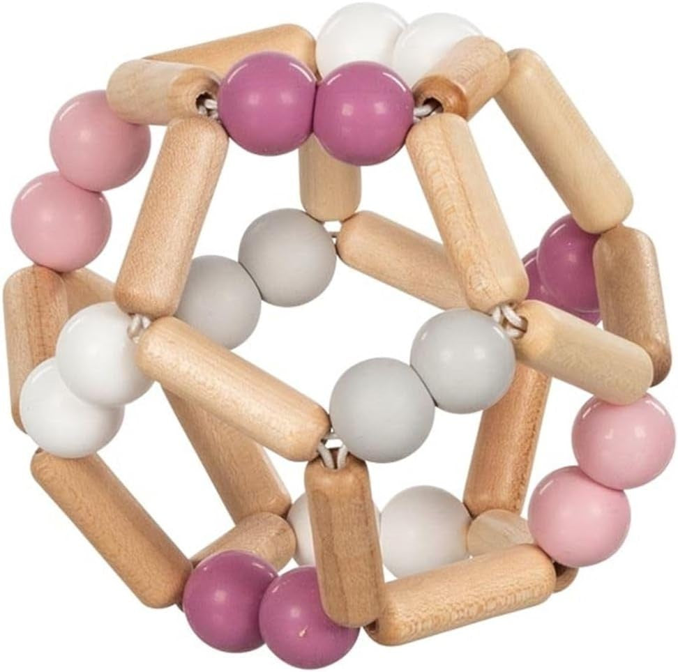 GOKI Baby balle de préhension flexible en bois 10 x 10 cm
