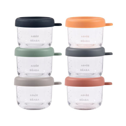 Béaba Sunrise glass food containers 150 ml x6