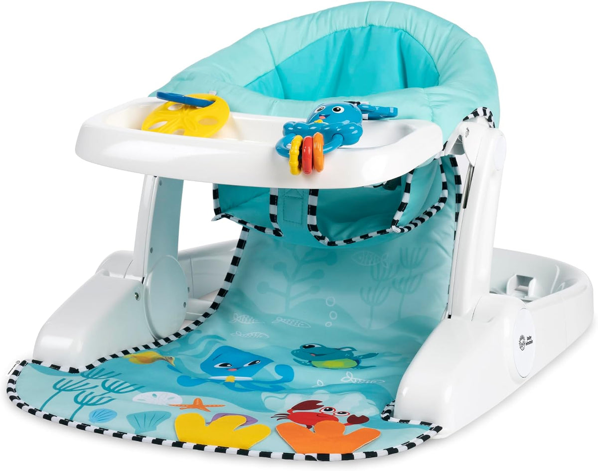 Baby Einstein Sea of Support 2-i-1-sits med avtagbar bricka 4m+