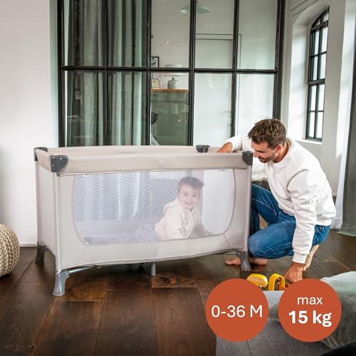 Hauck Dream N Play pătuț de voiaj bej 120x60 cm