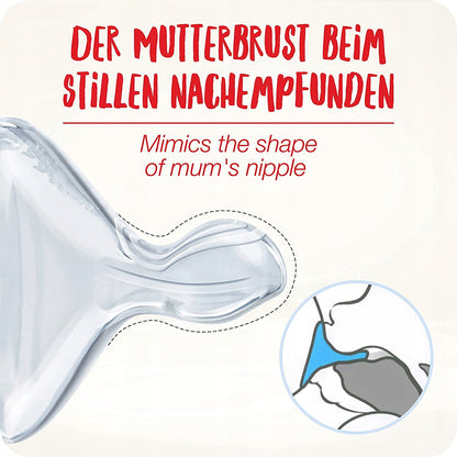 NUK First Choice Plus No Colic – grafika silikonowego smoczka