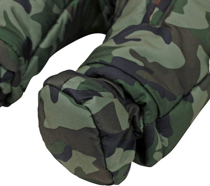 JIAMY winteroverall met capuchon 9-12 maanden + wanten en schoentjes