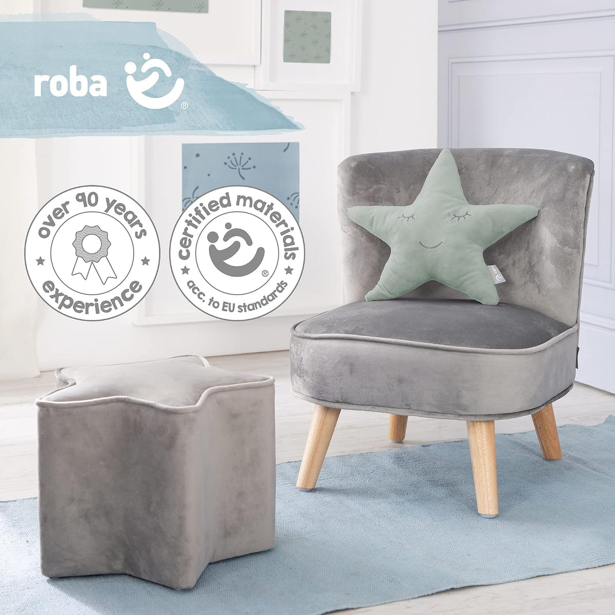 ROBA Style decorative Star cushion 32x19 cm