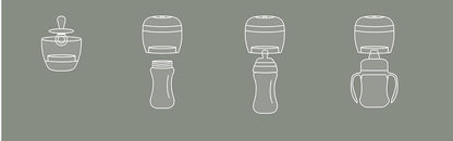 NUVITA MellyPlus 2 sterilizzatore UV portatile per succhietti e biberon 2 minuti