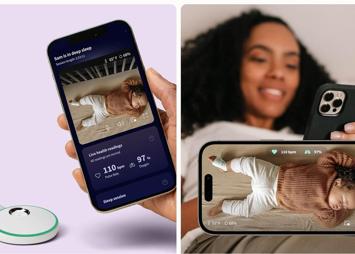 OWLET video-babyalarm Cam 2 + sokker til måling af vitale funktioner Dream Sock