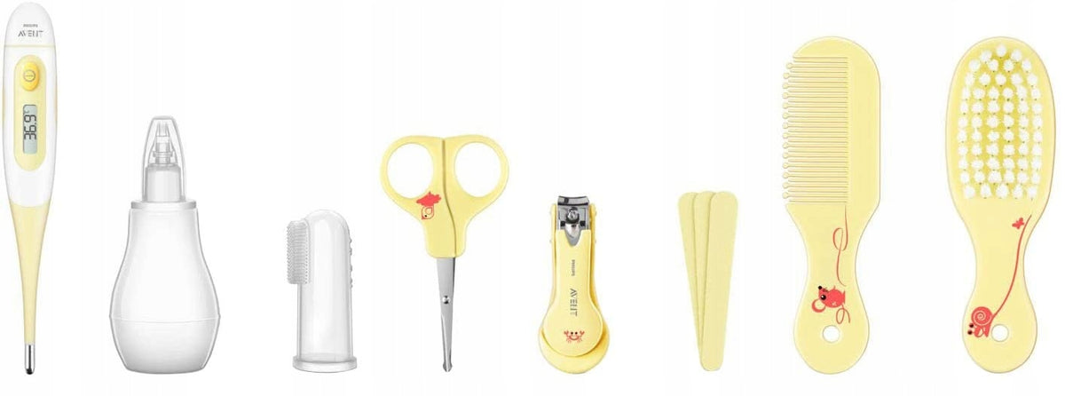 PHILIPS AVENT zestaw do pielęgnacji dziecka + etui, termometr, aspirator, nożyczki, pilniczki i szczotka