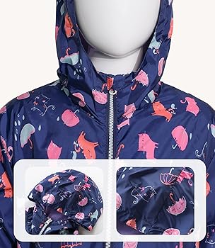 Waterproof construction suitable for rainy days Lightweight and soft material for greater comfort