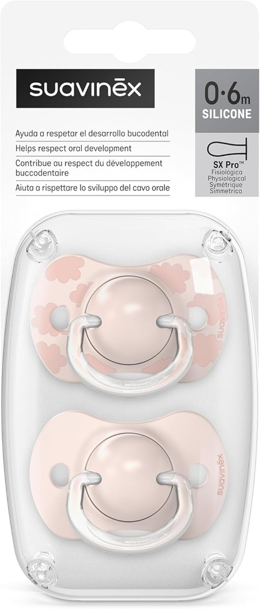 Suavinex SX PRO chupeta anatómica x2 silicone 0-6 meses