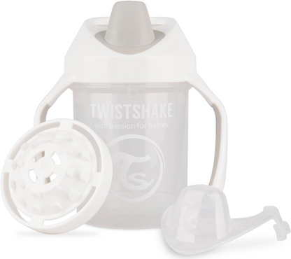 TWISTSHAKE Mini Cup netekoucí hrnek s náustkem a mixérem 230 ml 4 m+