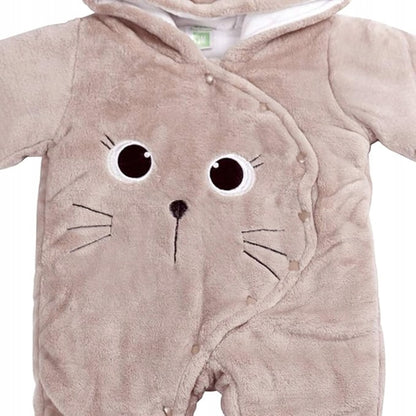 JIAMY tuta invernale con cappuccio 3-6 mesi GATTO
