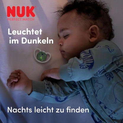 NUK Perfect Match Air Night napp 0-6m x2