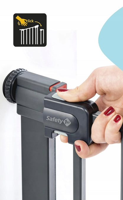 SAFETY 1ST SecureTech cancello per scale in metallo senza soglia 73-80cm