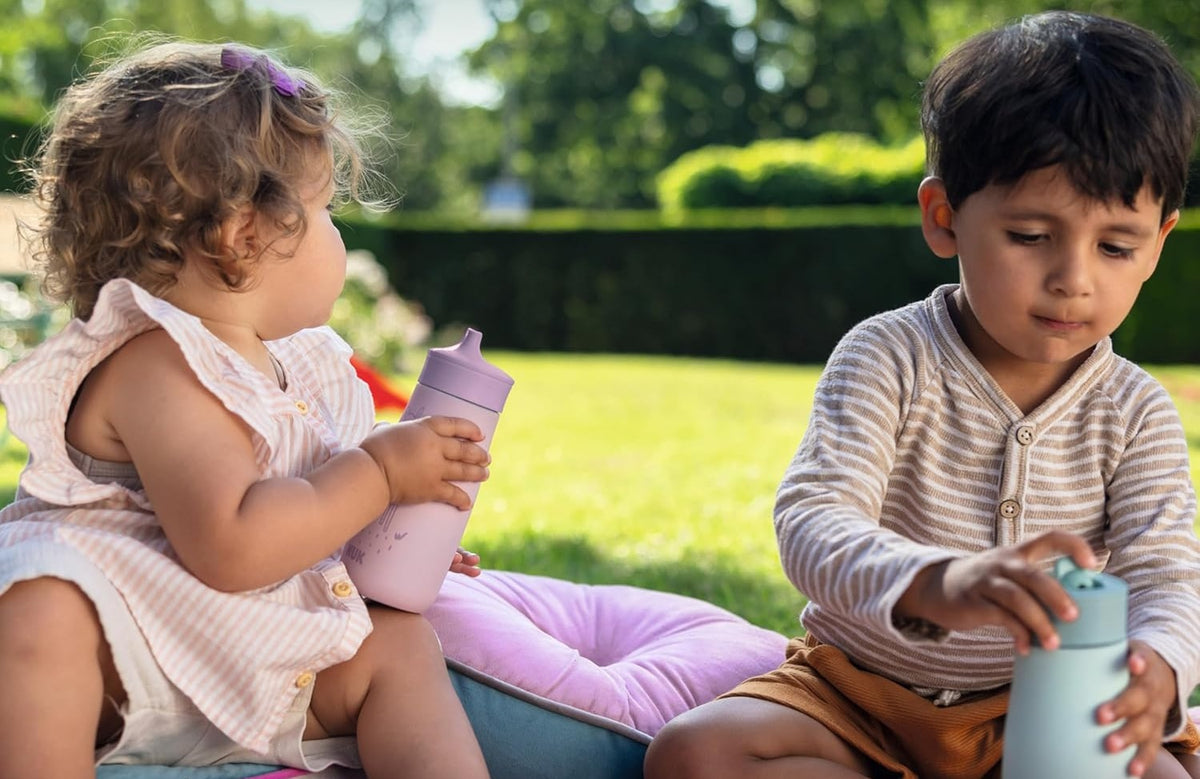 NUK Mini-Me Sip jeklena steklenička s trdim ustnikom 300 ml 9 m+ LISICA