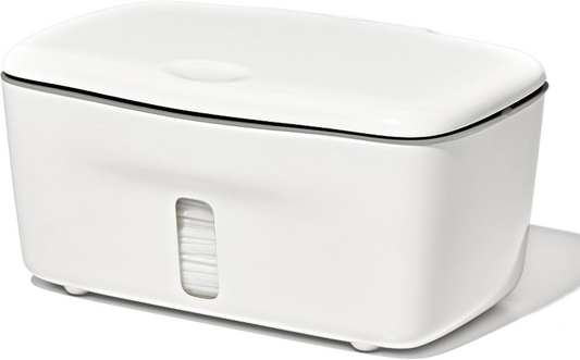 OXO TOT recipiente para toalhitas húmidas com vedante e tampa 15,5 x 22 x 10,5 cm
