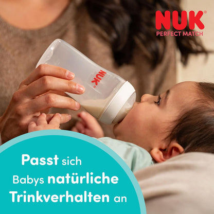 NUK Perfect Match anti-kolikflaska glas 120 ml 0+