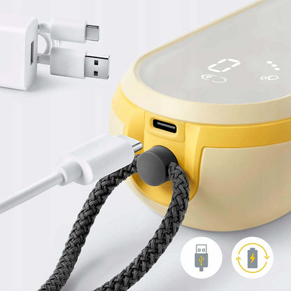 MEDELA Freestyle Flex podwójny LAKTATOR 2-fazowy U, żółty elektryczny laktator z ładowaniem USB i akumulatorem