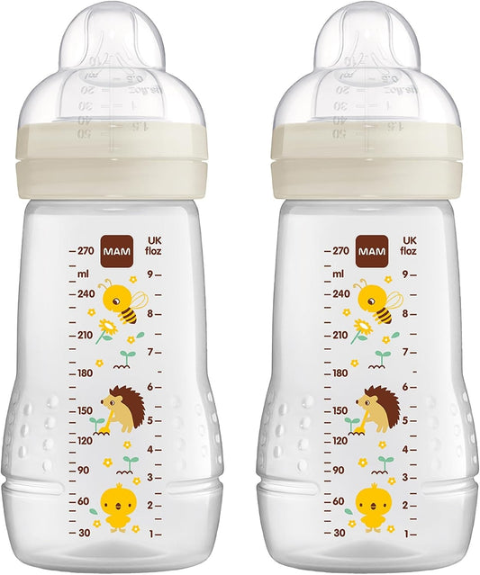 MAM Easy Active komplet stekleničk 2x 270 ml starost 0+ cucelj 1 TRAVNIK