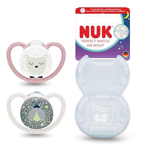 NUK Perfect Match Air Night tetine 6-18 luni