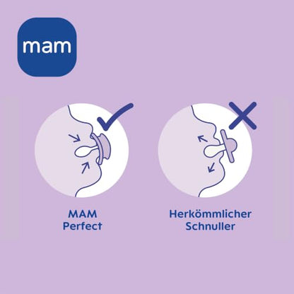 MAM Perfect πιπίλα σιλικόνης 16m+ x2