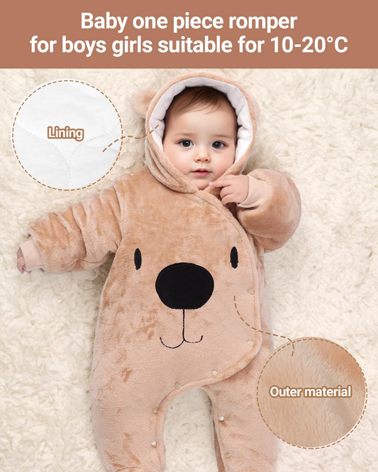 JIAMY autumn jumpsuit, winter with teddy bear motif