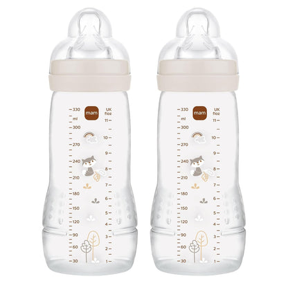 MAM Easy Active flaskesæt 2 x 330 ml 4 m+ sut 2 RÆV
