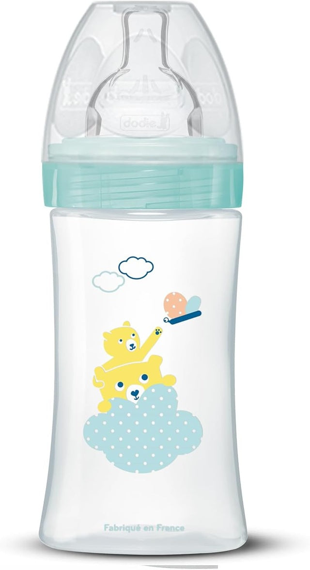 DODIE Sensation+ sutteflaske 270 ml sut 2 mellem flow 0-6 m BJØRN og LØVE