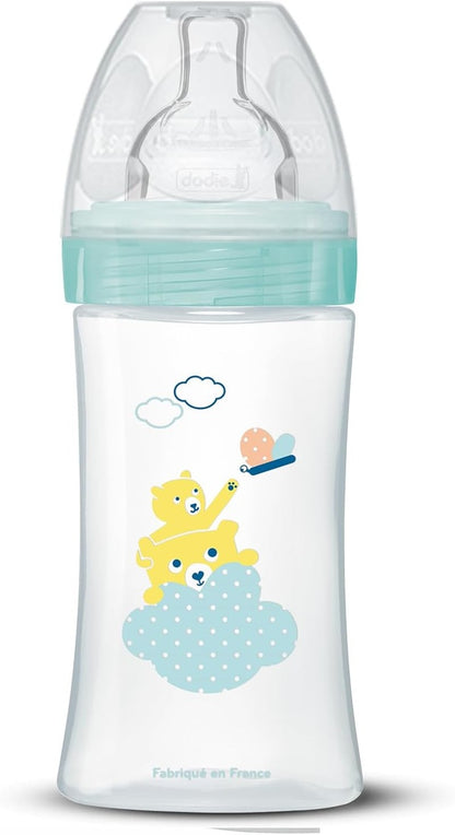 DODIE Sensation+ sutteflaske 270 ml sut 2 mellem flow 0-6 m BJØRN og LØVE