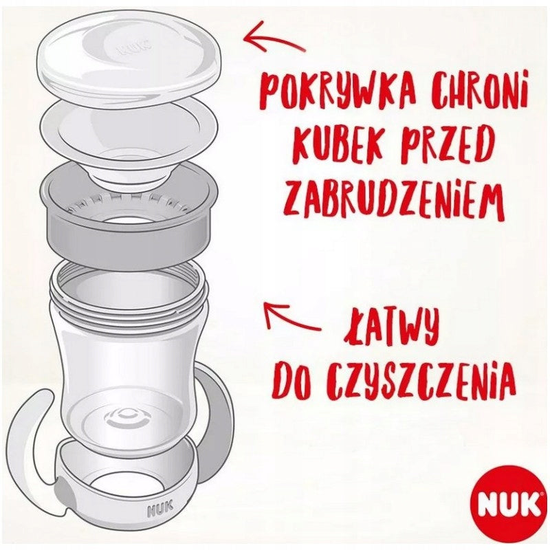 NUK Mini Magic Cup – rozłożone części kubka